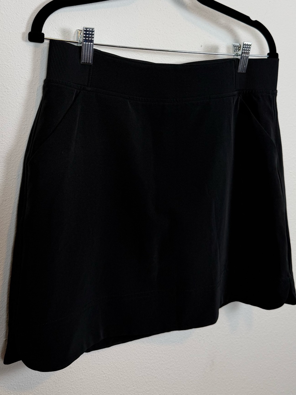32 Degrees Black Skater Skirt with Ribbed Waistband